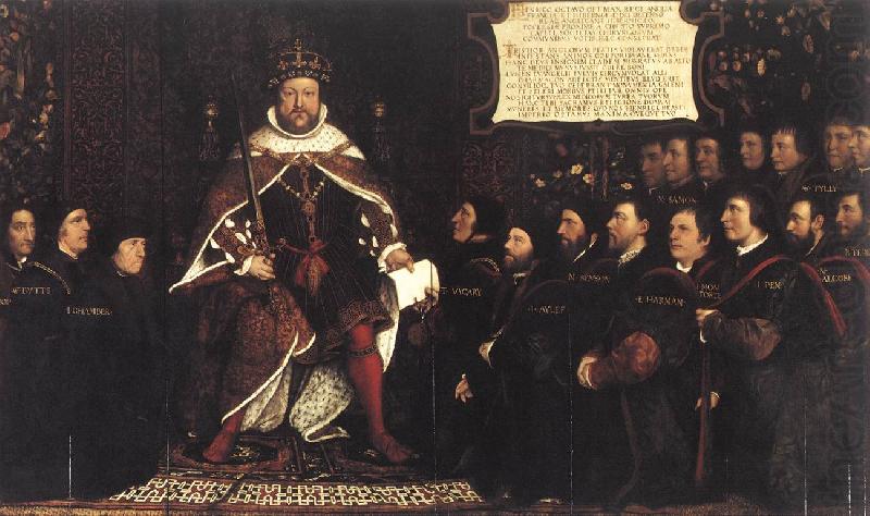 Henry VIII and the Barber Surgeons sf, HOLBEIN, Hans the Younger